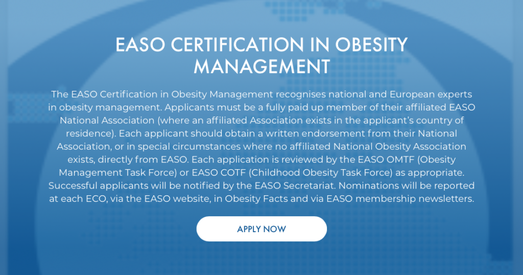 EASO Certification in Obesity Management