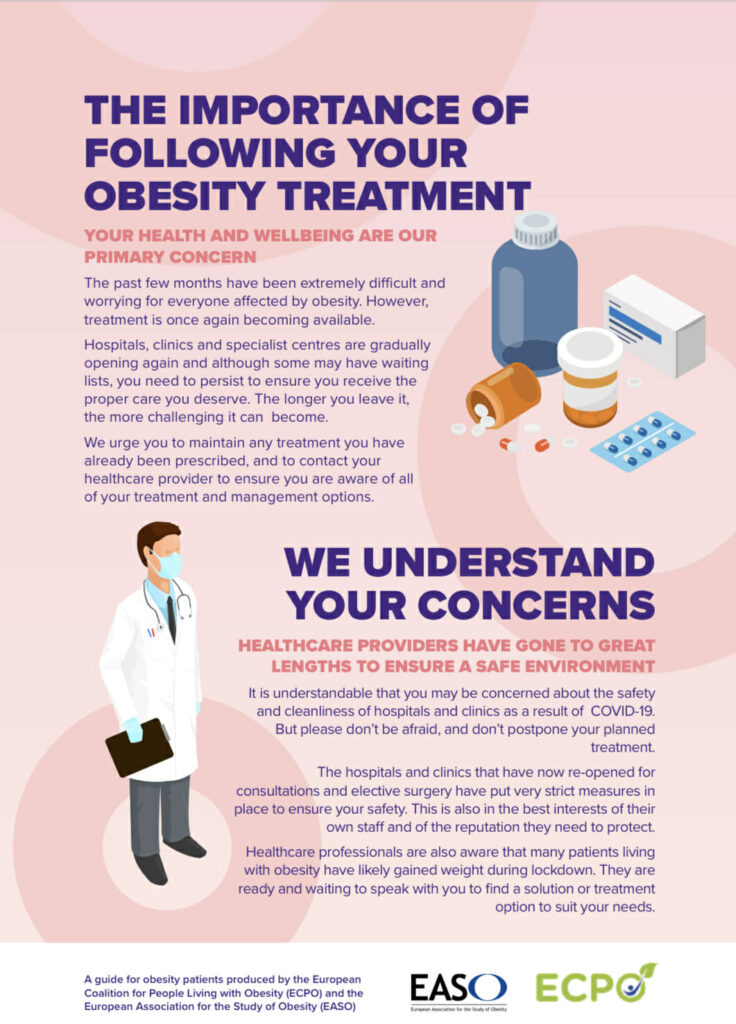 the importance of following your obesity treatment Infographic