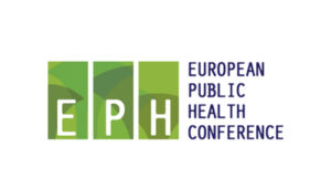 Logo of the European Public Health Conference. It features three green squares with the letters "E," "P," and "H" and the text "EUROPEAN PUBLIC HEALTH CONFERENCE" to the right of the squares.